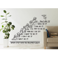 Vente chaude Vinyle Wall Sticker À La Mode Style Vinyle Imperméable Amovible Accueil Mur Autocollants Personnalisés